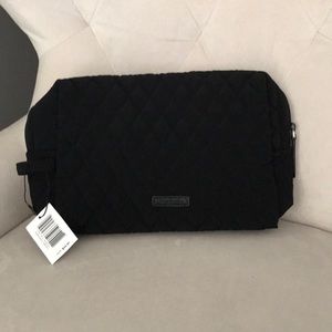 NWT Vera Bradley large black cosmetic tote